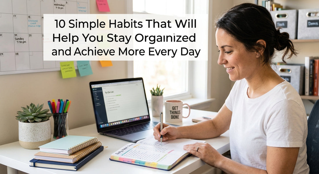 10 Simple Habits That Will Help You Stay Organized and Achieve More Every Day